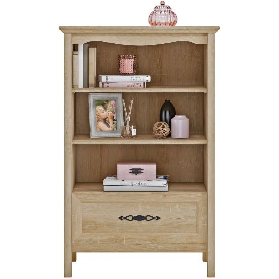 Picture of Sauder Adaline Cafe 52inH 3-Shelf Bookcase, Orchard Oak