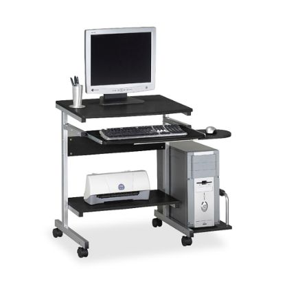 Picture of Eastwinds Portrait PC Cart Desk Workstation 31inH x 36-1/2inW x 19-1/4inD, Anthracite/Metallic Gray