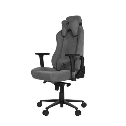 Picture of Arozzi Vernazza Premium Ergonomic Fabric High-Back Gaming Chair, Ash Gray/Black