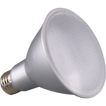 Picture of Satco PAR 30 LN LED Bulb - 12.50 W - 75 W Incandescent Equivalent Wattage - 120 V AC - 1000 lm - Parabolic Reflector - PAR30LN Size - Clear - Warm White Light Color - E26 Base - 25000 Hour - 4940.3 deg.F (2726.8 deg.C) Color Temperature - 90 CRI