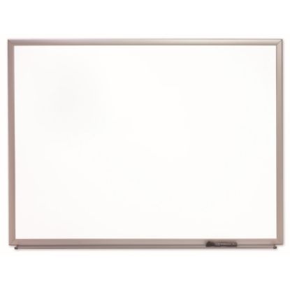 Picture of SKILCRAFT Non-Magnetic Melamine Dry-Erase Whiteboard, 48in x 72in, Aluminum Frame With Silver Finish (AbilityOne 7110-01-568-0398)