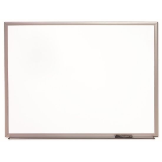 Picture of SKILCRAFT Non-Magnetic Melamine Dry-Erase Whiteboard, 48in x 72in, Aluminum Frame With Silver Finish (AbilityOne 7110-01-568-0398)