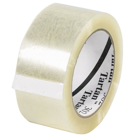 Picture of 3M 302 Carton Sealing Tape, 3in x 110 Yd., Clear, Case Of 24