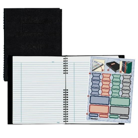 Picture of Rediform NotePro Executive Notebook, 9 1/4in x 7 1/4in, College Ruled, 150 Pages, Black