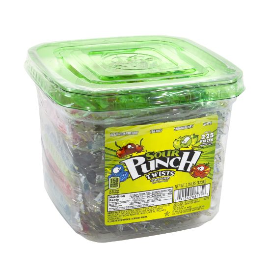 Picture of Sour Punch Twists 4-Flavor Tub, 2.7 Lb