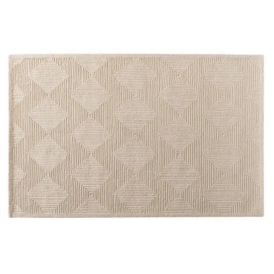 Picture of Baxton Studio Sovanna Hand-Tufted Wool Area Rug, 60in x 96-1/8in, Ivory