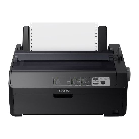 Picture of Epson FX 890II - Printer - B/W - dot-matrix - , 10 in (width),  - 240 x 144 dpi - 9 pin - up to 738 char/sec - parallel, USB 2.0