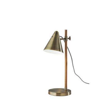 Picture of Adesso Bryn Desk Lamp, 20inH, Antique Brass