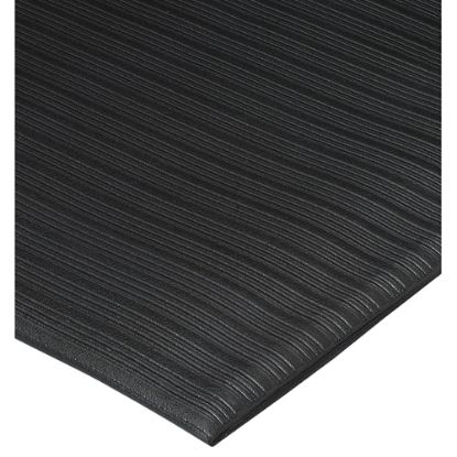 Picture of Genuine Joe Air Step Anti-Fatigue Mat, 3ft x 12ft, Black