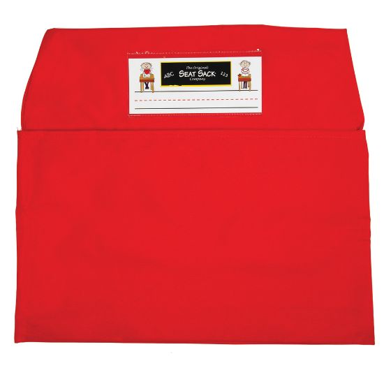 Picture of Seat Sack Chair Pocket, Medium, 15in, Red, Pack Of 2