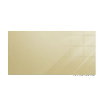 Picture of Ghent Aria Low Profile Glassboard, Magnetic, 48inH x 60inW, Beige