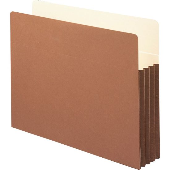 Picture of Smead Easy-Access Top-Tab Tyvek File Pockets, Letter Size, 3 1/2in Expansion, 30% Recycled, Redrope, Box Of 10