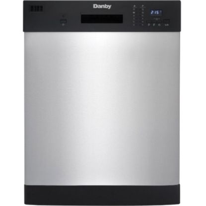 Picture of Danby 24in Stainless Full Size Dishwasher - 24in - Built-in - 12 Place Settings - 6 Programmes - 52 dB - Black