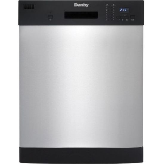 Picture of Danby 24in Stainless Full Size Dishwasher - 24in - Built-in - 12 Place Settings - 6 Programmes - 52 dB - Black