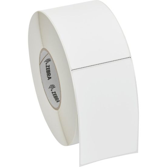 Picture of Zebra Label Polypropylene Thermal Transfer Labels, 3in x 5in, White, 1015 Per Roll, Case Of 4 Rolls