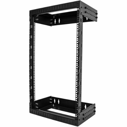 Picture of StarTech.com 18U 19in Wall Mount Network Rack - Adjustable Depth 12-20in Open Frame for Server Room /AV/Data/Computer Equipment w/Cage Nuts