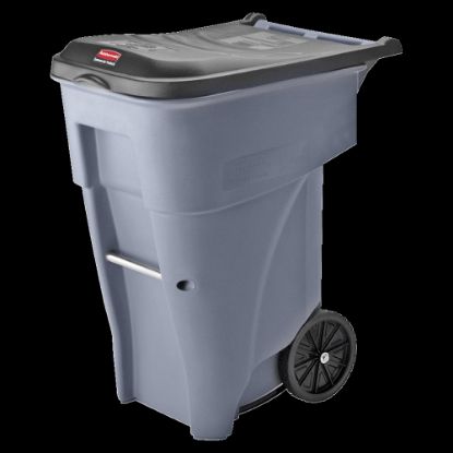 Picture of Rubbermaid Big Wheel Roll-Out Container, 65 Gallons, Gray