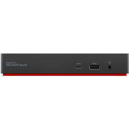 Picture of Lenovo ThinkPad Universal USB-C Smart Dock - for Notebook/Desktop PC - 96 W - USB Type C - 4K - 3840 x 2160 - 2 x USB 2.0 - USB Type-C - Network (RJ-45) - 1 x HDMI Ports - HDMI - 2 x DisplayPorts - DisplayPort - Wired - Gigabit Ethernet - Windows