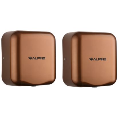 Picture of Alpine Industries Hemlock Commercial Automatic High-Speed Electric Hand Dryers, Copper, Pack Of 2 Dryers