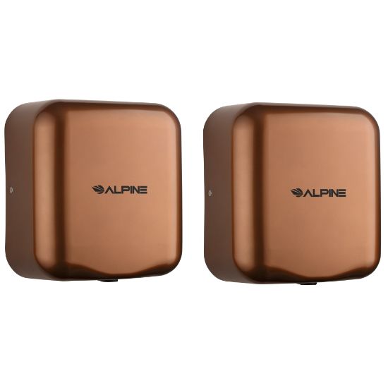 Picture of Alpine Industries Hemlock Commercial Automatic High-Speed Electric Hand Dryers, Copper, Pack Of 2 Dryers