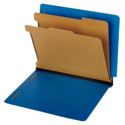 Picture of Pendaflex End-Tab Classification Folders, Letter Size, Dark Blue, Box Of 10