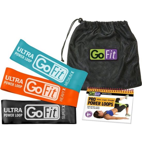 Picture of GoFit Ultra Power Loops - Teal, Orange, Black