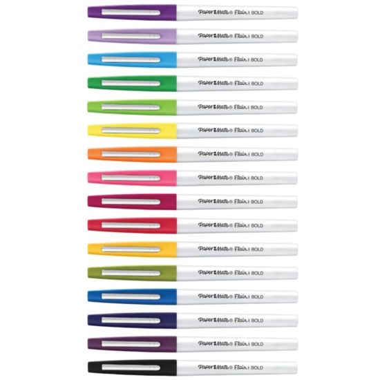 Picture of Paper Mate Flair Felt Tip Pens - Bold Pen Point - Assorted - 16 / Pack