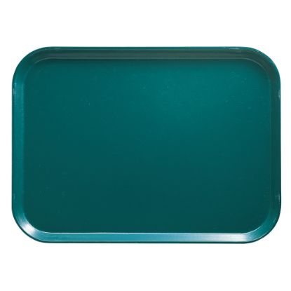 Picture of Cambro Camtray Rectangular Serving Trays, 14in x 18in, Teal, Pack Of 12 Trays