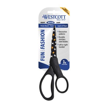 Picture of Westcott Student Fun And Fashionable Scissors, 7in, Pointed, Floral