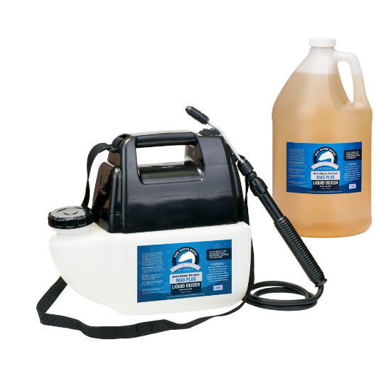 Picture of Bare Ground Liquid De-Icer, Inhibited MagPlus With Battery-Operated Sprayer, 1 Gallon