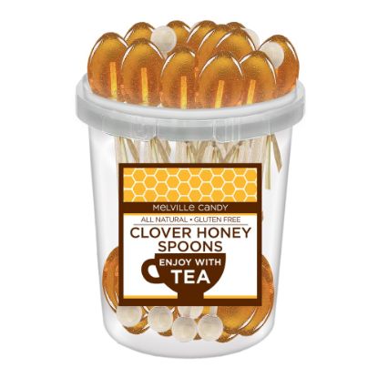 Picture of Melville Candy Naturally Flavored Honey Spoons, Clover Honey, Pack Of 30