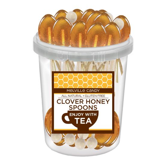 Picture of Melville Candy Naturally Flavored Honey Spoons, Clover Honey, Pack Of 30