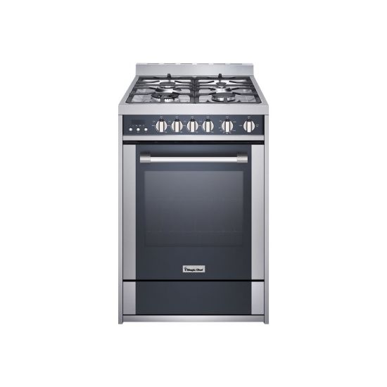 Picture of Magic Chef MCSRG24S - Range - freestanding - width: 23.6 in - depth: 23.6 in - height: 35.5 in - stainless steel/mirror glass