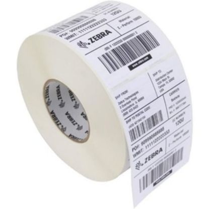 Picture of Zebra Tag Paper, U82584, 1 1/4in x 2in 1/4, Direct Thermal Zebra ZSelect 4000D, 7.5 mil, 1in Core