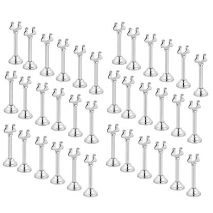 Picture of Alpine Place Card & Table Number Holders, 3in, Chrome, Pack Of 36 Holders