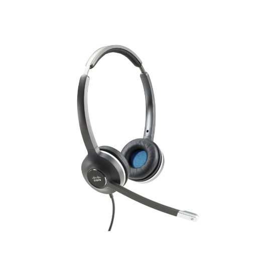 Picture of Cisco 532 Wired Dual - Headset - on-ear - wired - for IP Phone 6841, 6851, 7821, 7841, 7861, 8811, 8841, 8845, 8851, 8861, 8865, 8865NR