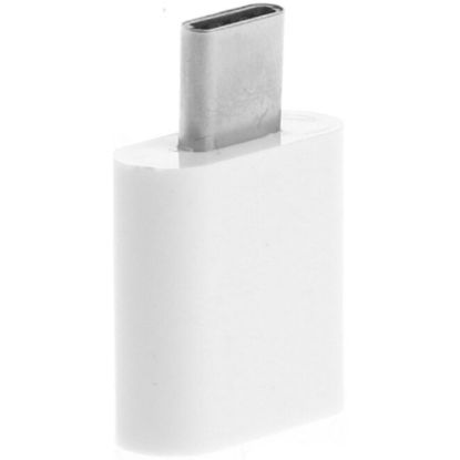 Picture of 4XEM USB-C MALE TO 8 PIN FEMALE - 1 x USB Type C Male - 1 x 8-pin Lightning Proprietary Connector Female - White