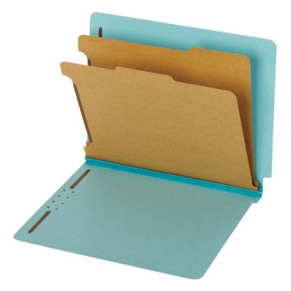 Picture of Pendaflex End Tab Classification Folders, Letter Size, Blue, Box Of 10