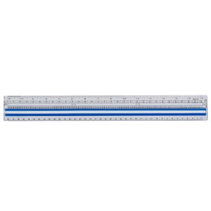 Picture of Westcott 15in Magnifying Ruler, Clear Plastic