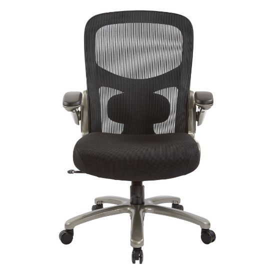 Picture of Office Star Big And Tall Mesh Mid-Back Managers Chair, Black