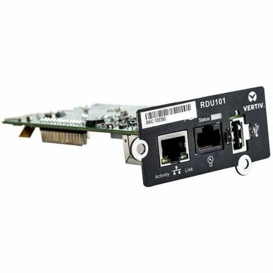 Picture of Vertiv Liebert IntelliSlot RDU101 - Network Card | Remote Monitoring - Data Center Monitoring| Adapter| 10Mb LAN/100Mb LAN| SNMP| USB Port