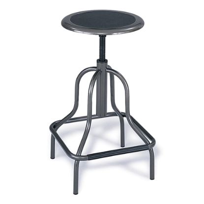 Picture of Safco Diesel Series High-Base Stool Without Back, Pewter Frame, Pewter Fabric