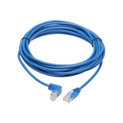 Picture of Tripp Lite N204-S15-BL-DN Cat.6 UTP Patch Network Cable - First End: 1 x RJ-45 Male Network - Second End: 1 x RJ-45 Male Network - 1 Gbit/s - Patch Cable - Gold Plated Contact - 28 AWG - Blue