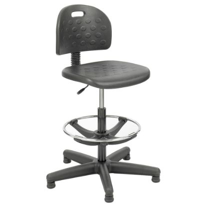 Picture of Safco Soft Tough Economy Workbench Drafting Chair, Black