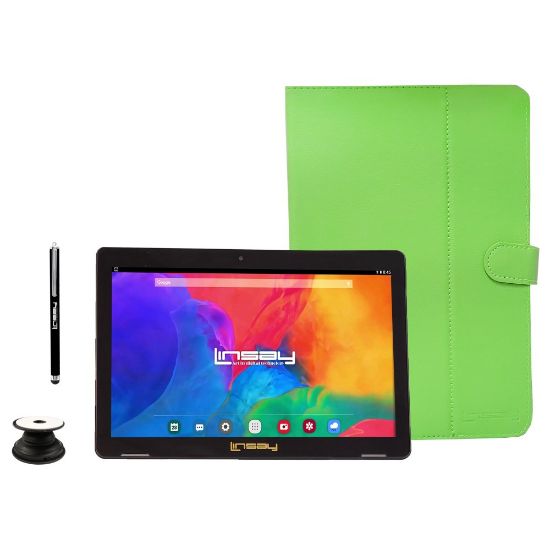 Picture of Linsay F10IPS Tablet, 10.1in Screen, 2GB Memory, 64GB Storage, Android 13, Green