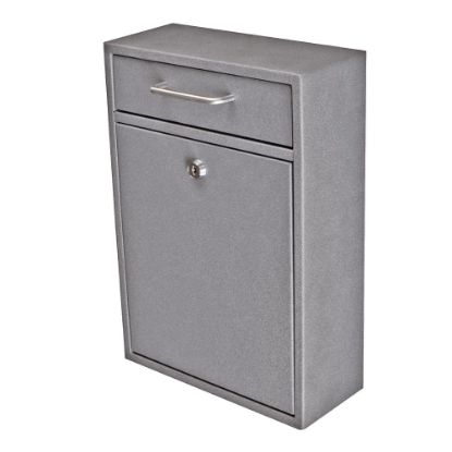 Picture of Mail Boss Locking Security Drop Box, 16 1/4inH x 11 1/4inW x 4 3/4inD, Granite