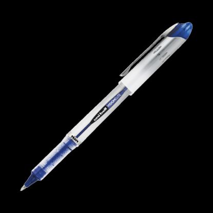 Picture of uniball Vision Elite Rollerball Pen, Bold Point, 0.8 mm, Light Gray Barrel, Blue Ink