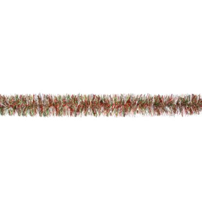 Picture of Amscan Christmas Tinsel Boa Garlands, 9ft, Red/Green/Silver, Pack Of 2 Garlands