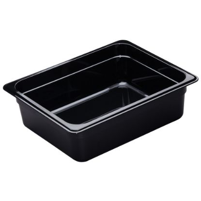 Picture of Cambro H-Pan High-Heat GN 1/2 Food Pans, 4inH x 10-7/16inW x 12-3/4inD, Black, Pack Of 6 Pans