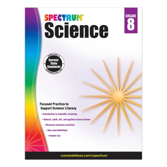 Picture of Carson-Dellosa Spectrum Science Workbook, Grade 8